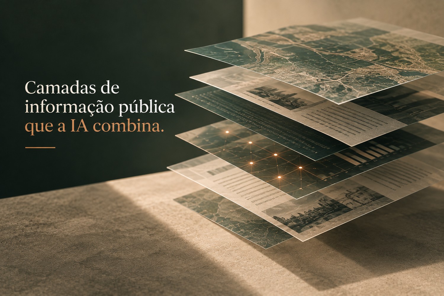 Representação de diferentes fontes públicas sobre uma empresa